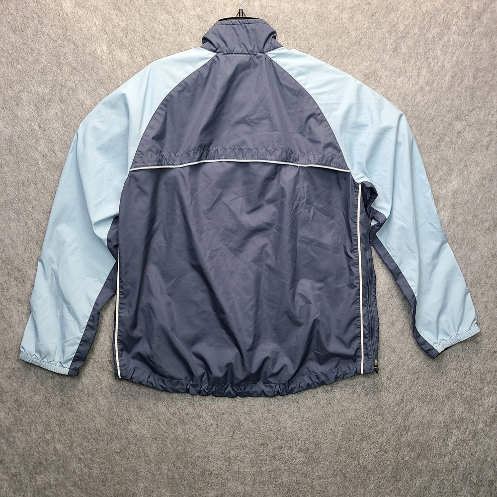 Nike 1/2 Zip Pullover Windbreaker Clima-Fit Jacket Womens LARGE Blue Golf Vented - Picture 2 of 15